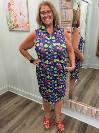 Deeper Seas Dress in Multi