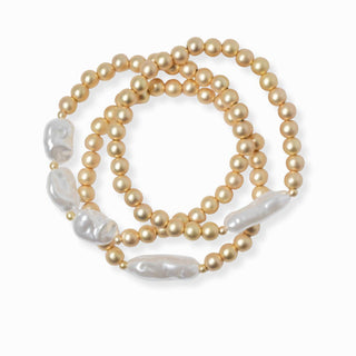 Pearl Layered Stretch Bracelet