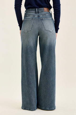 High Waist Liza Palazzo Pant in Medium by Judy Blue