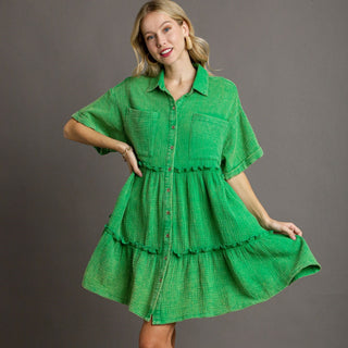 Evie Dress in Green