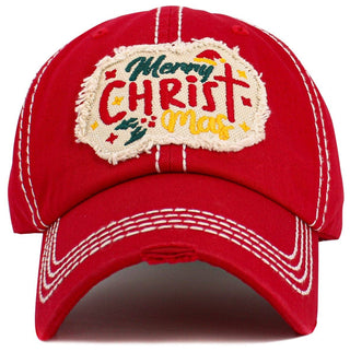 Merry Christmas Vintage Baseball Cap