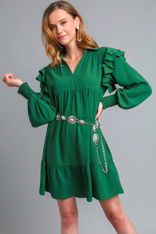 Lista Dress In Hunter Green