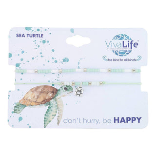 Sea Turtle Be Kind Bracelet Set
