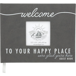 Happy Place 9" x 7" Guest Book