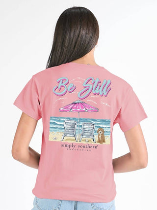 Be Still Short Sleeve T-Shirt in Tea Rose