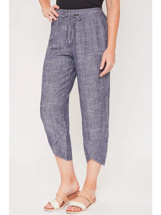 Tulip Hem Pant in Navy Cross Dye