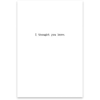 Called You Old Greeting Card