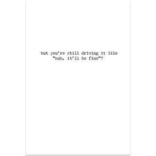 Check Engine Greeting Card