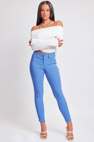 Hyperstretch Mid-Rise Skinny Jean in Blue Bay