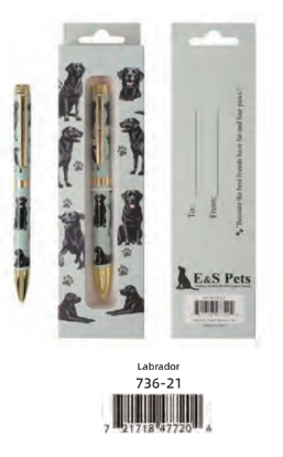 Black Labrador Ball Point Pen
