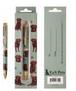 Chocolate Labrador Ball Point Pen