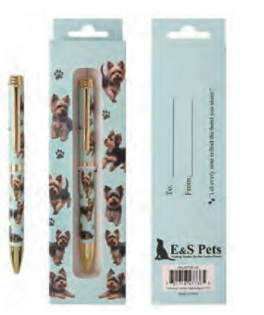Yorkie Ball Point Pen in Teal