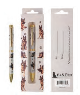German Shepherd Grey Ball Point Pen
