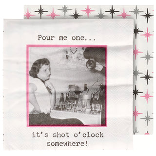 Shot O'Clock Cocktail Napkins