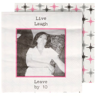 Leave By 10 Cocktail Napkins
