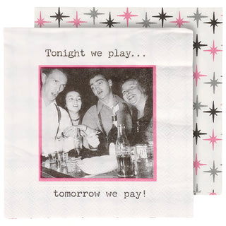 Tonight Play Cocktail Napkins
