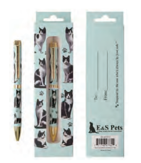 Black and White Cat Ball Point Pen