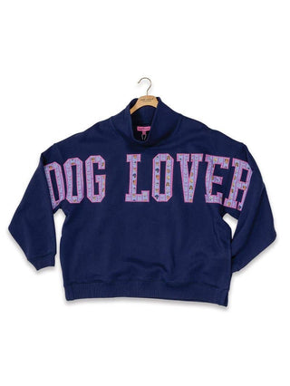 Dog Lover Mock Neck Pullover
