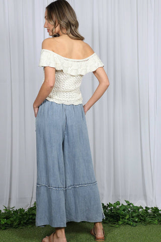 On A Weekend Trip Pant in Washed Denim