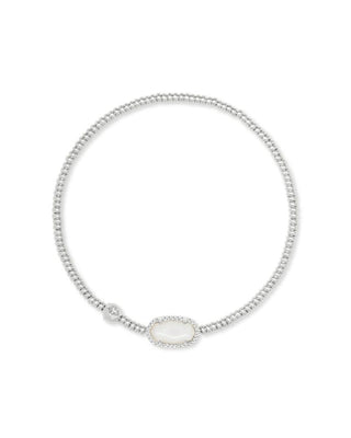 Grayson Stretch Bracelet in Ivory Mother of Pearl