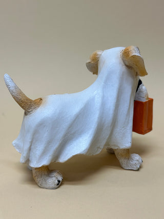 Cuddly Ghost Dog Figurine