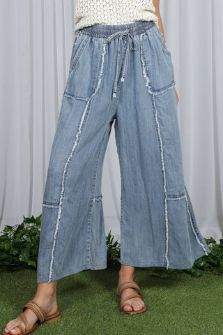 On A Weekend Trip Pant in Washed Denim