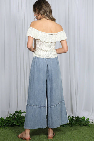On A Weekend Trip Pant in Washed Denim