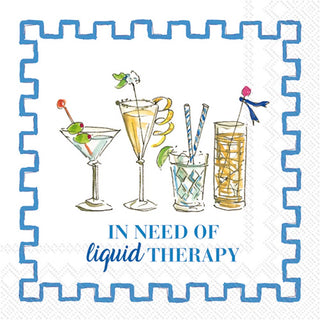 Paper Cocktail Napkin Pack of 20 Rosanne Beck Liquid Therapy