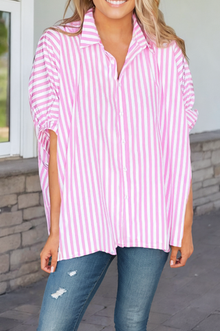 Keep it Casual Top in Pink