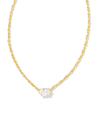 Gold Cailin Pendant Necklace in Cubic Zirconium