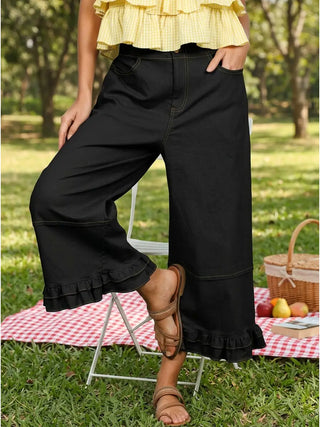 Near And Dear Cropped Pant in Black