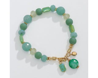 Spring Green Bead Bracelet