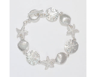 Linked Silver Sea Life Bracelet