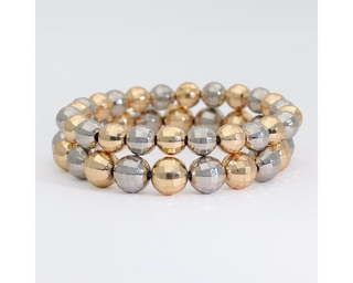 Two-Tone Beaded Bracelet