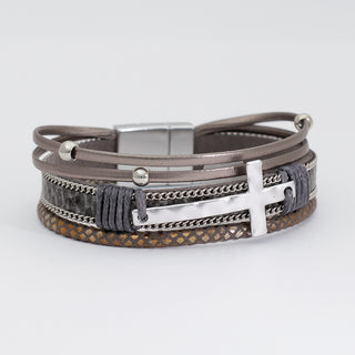 Multi Strand Cross Bracelet