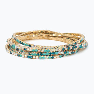 Blues & Gold Bracelet