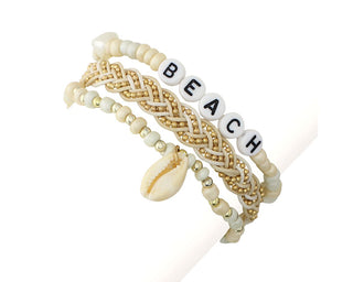 Natural Beach Bracelet Set of 3