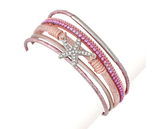 Multi-Layer Pink Bracelet
