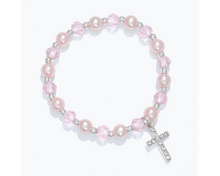 Little Love Crystal Cross Bracelet