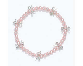 Little Love Bows + Pearls Bracelet