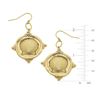 Gold Sea Shell Earrings