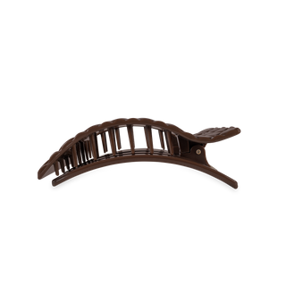 Flat Rectangle Hair Clip | Medium | Truly Taupe Quilted