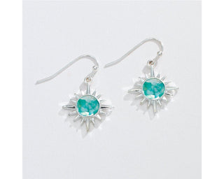 Turquoise Starburst Earrings