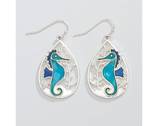Swimming Seahorse Earrings