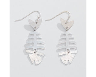 Silver Bonefish Earrings