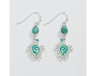 Glitter Sea Turtle Earrings