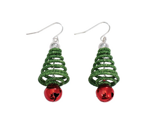 Glitter Tress With Jingle Bell Earrings