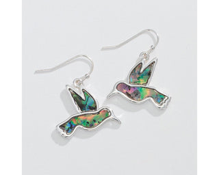 Abalone Hummingbird Earrings