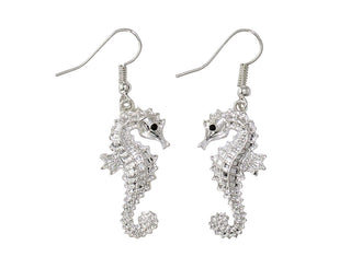 Classic Silver Seahorse Earrings