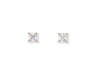Silver Set Crystal Earrings